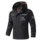 Hooded Windbreaker Jacket Front Zip Pockets