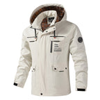 Hooded Windbreaker Jacket Front Zip Pockets