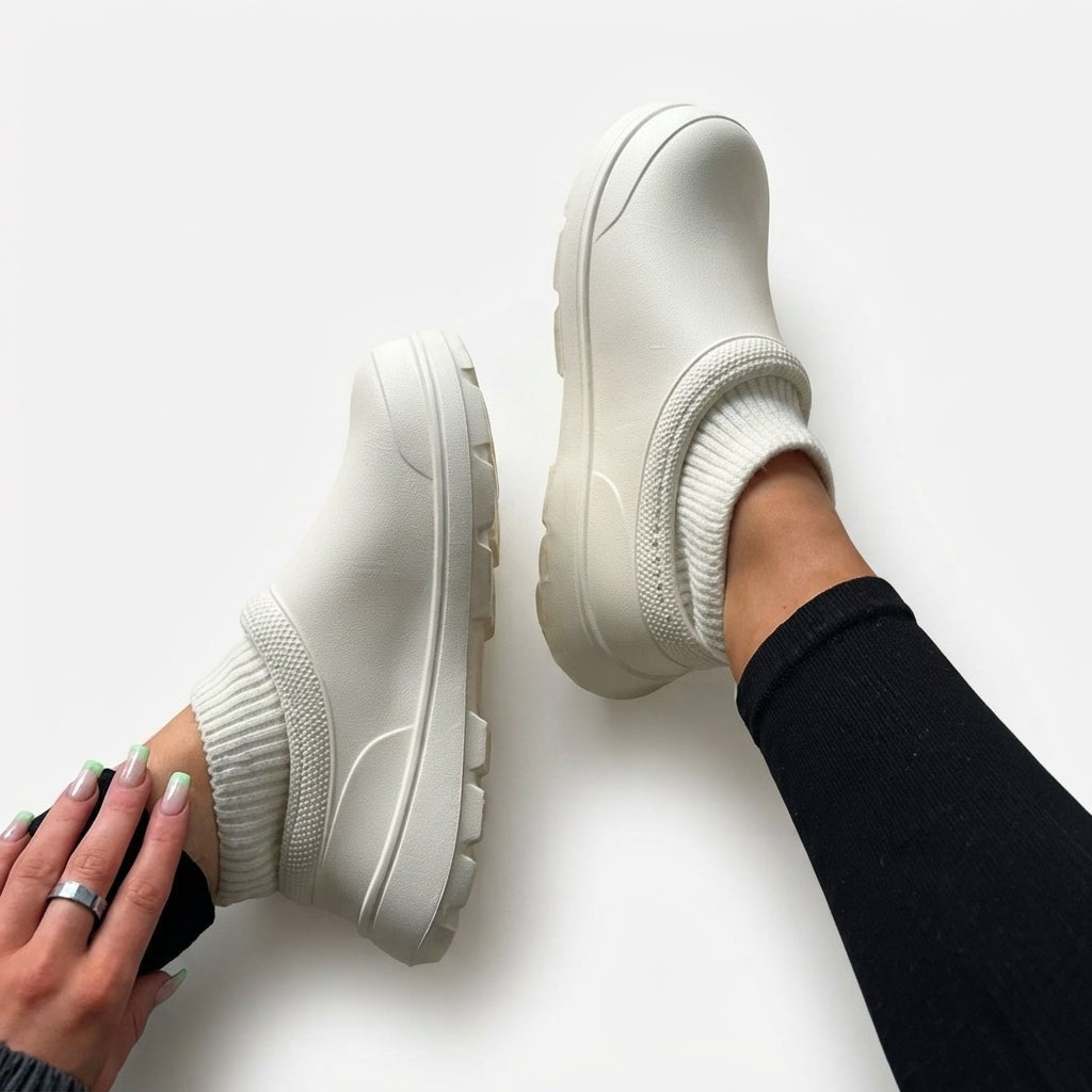 Slip On Sock Sneakers Ribbed Ankle