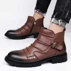 Low Heel Biker Boots