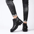 Low Heel Biker Boots