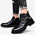 Low Heel Biker Boots