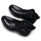 Low Heel Biker Boots
