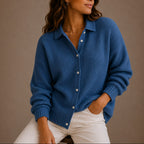 Cardigan en maille à col