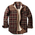 Sherpa Lined Flannel Shacket Chest Pocket