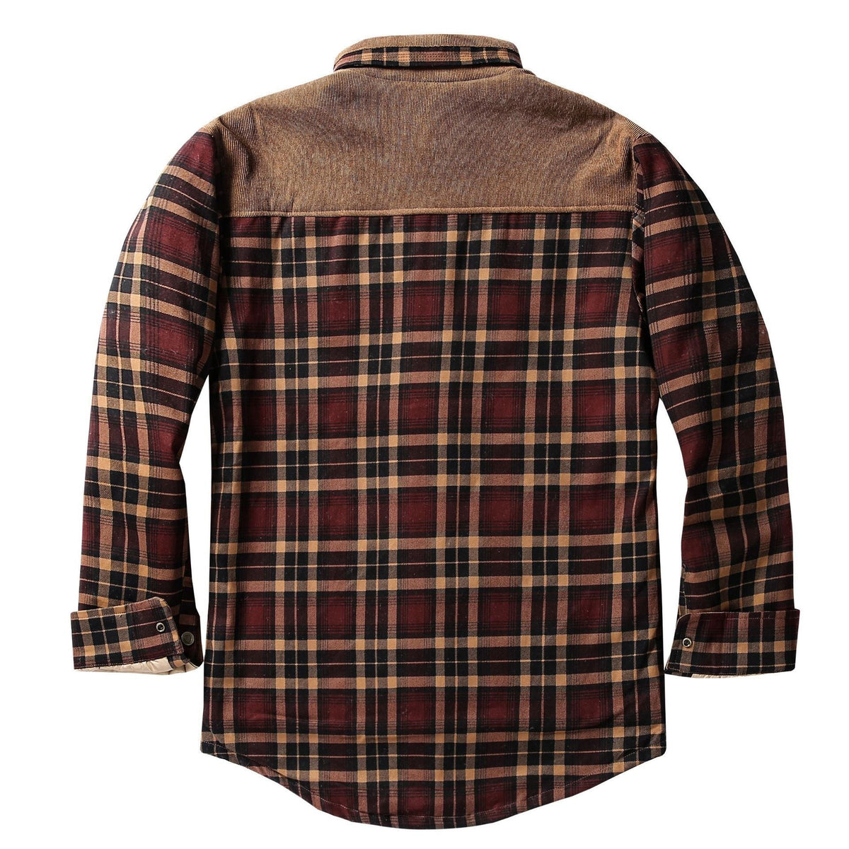 Sherpa Lined Flannel Shacket Chest Pocket