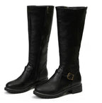 Block Heel Knee High Boots