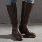 Block Heel Knee High Boots