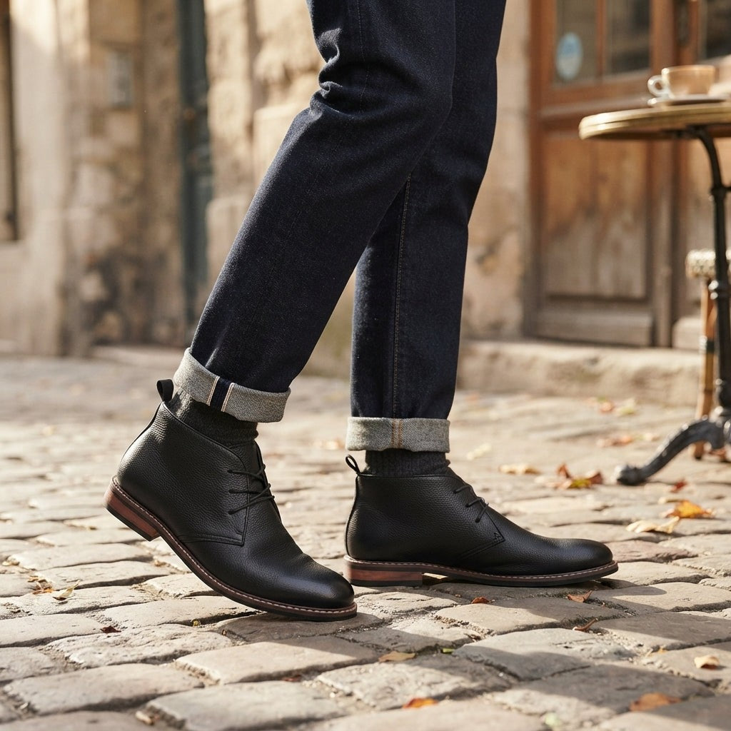 Heeled Chukka Boots