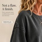 Sudadera extragrande de cuello redondo