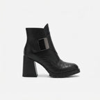 Bottines à talon carré