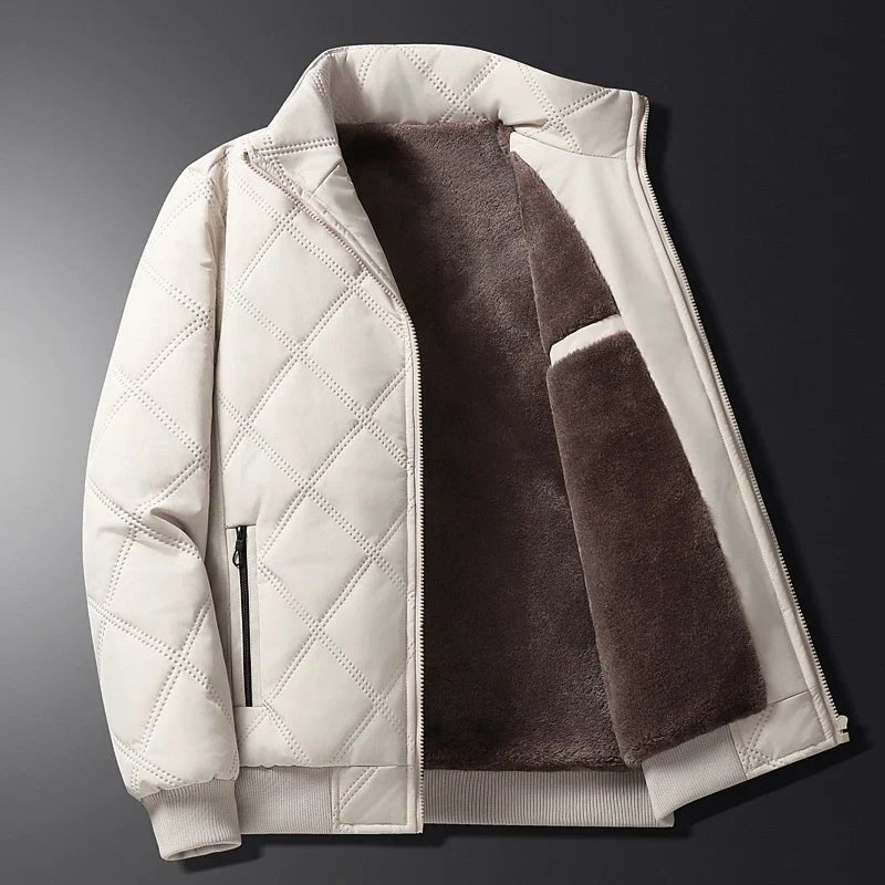 Veste Bomber doublée en Sherpa, matelassée en losanges