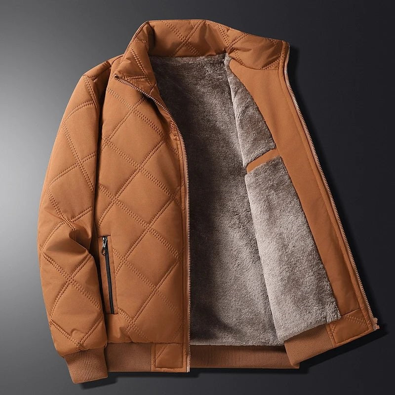 Veste Bomber doublée en Sherpa, matelassée en losanges