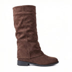Calf Length Flat Boots