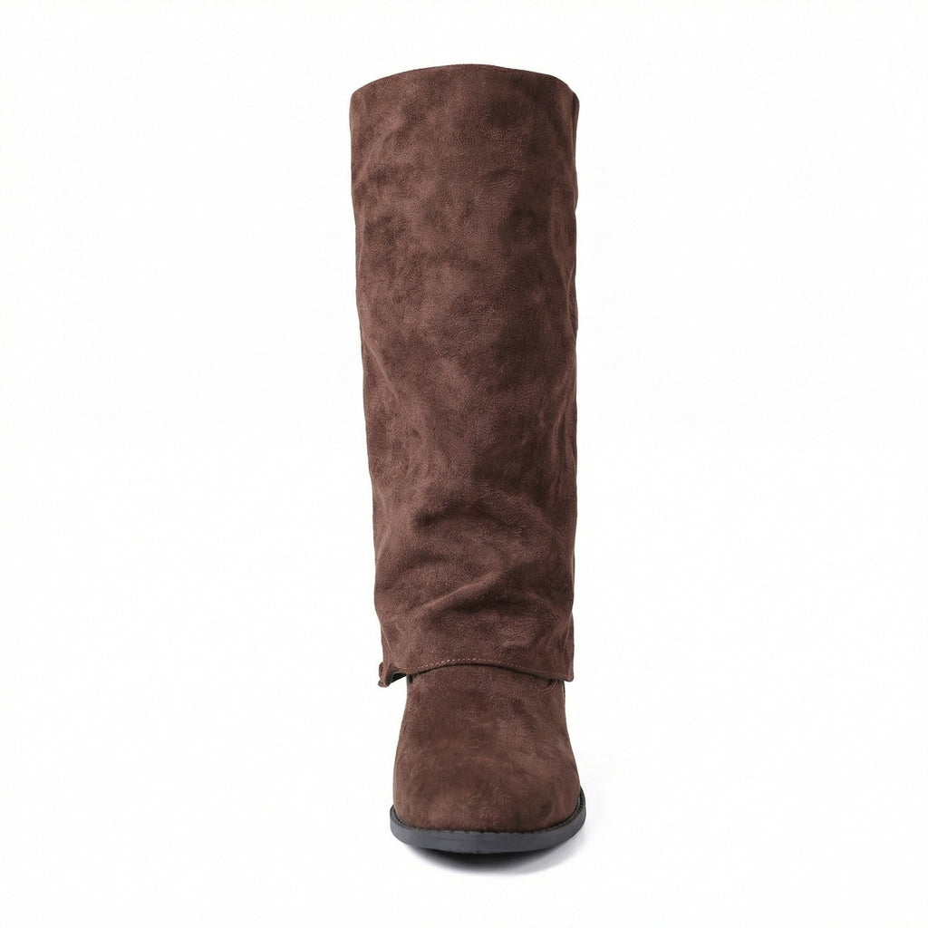 Calf Length Flat Boots