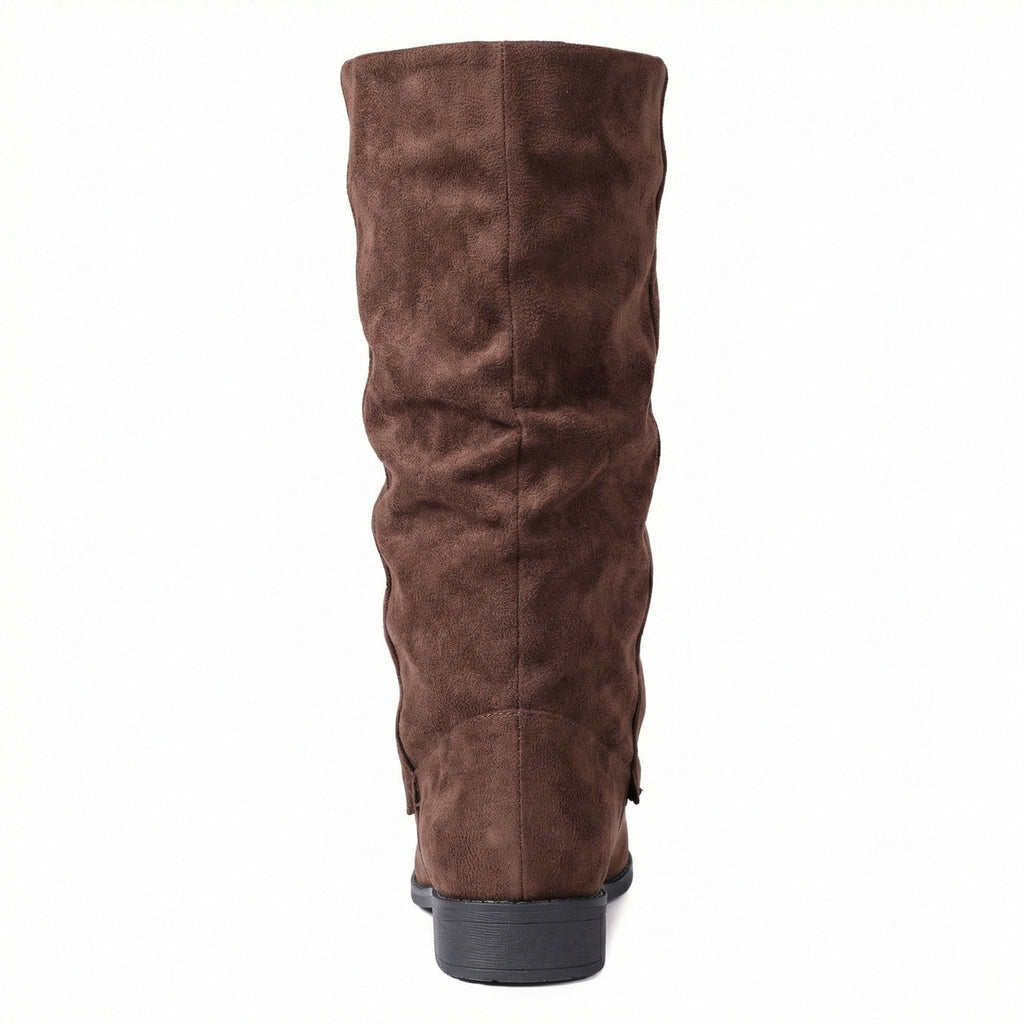 Calf Length Flat Boots