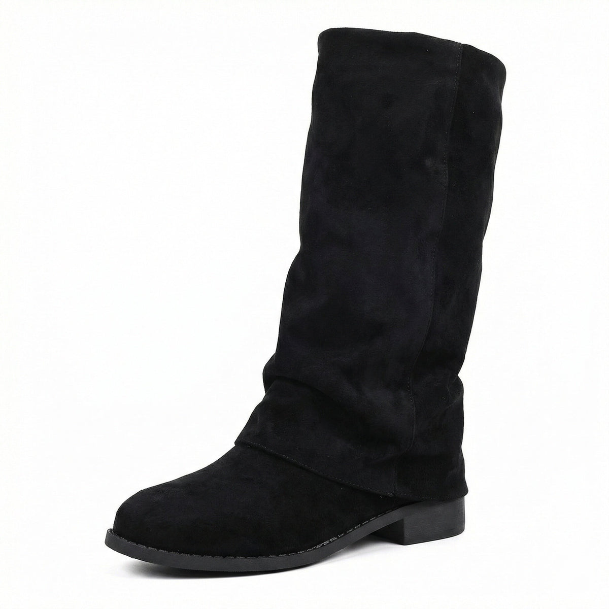 Calf Length Flat Boots