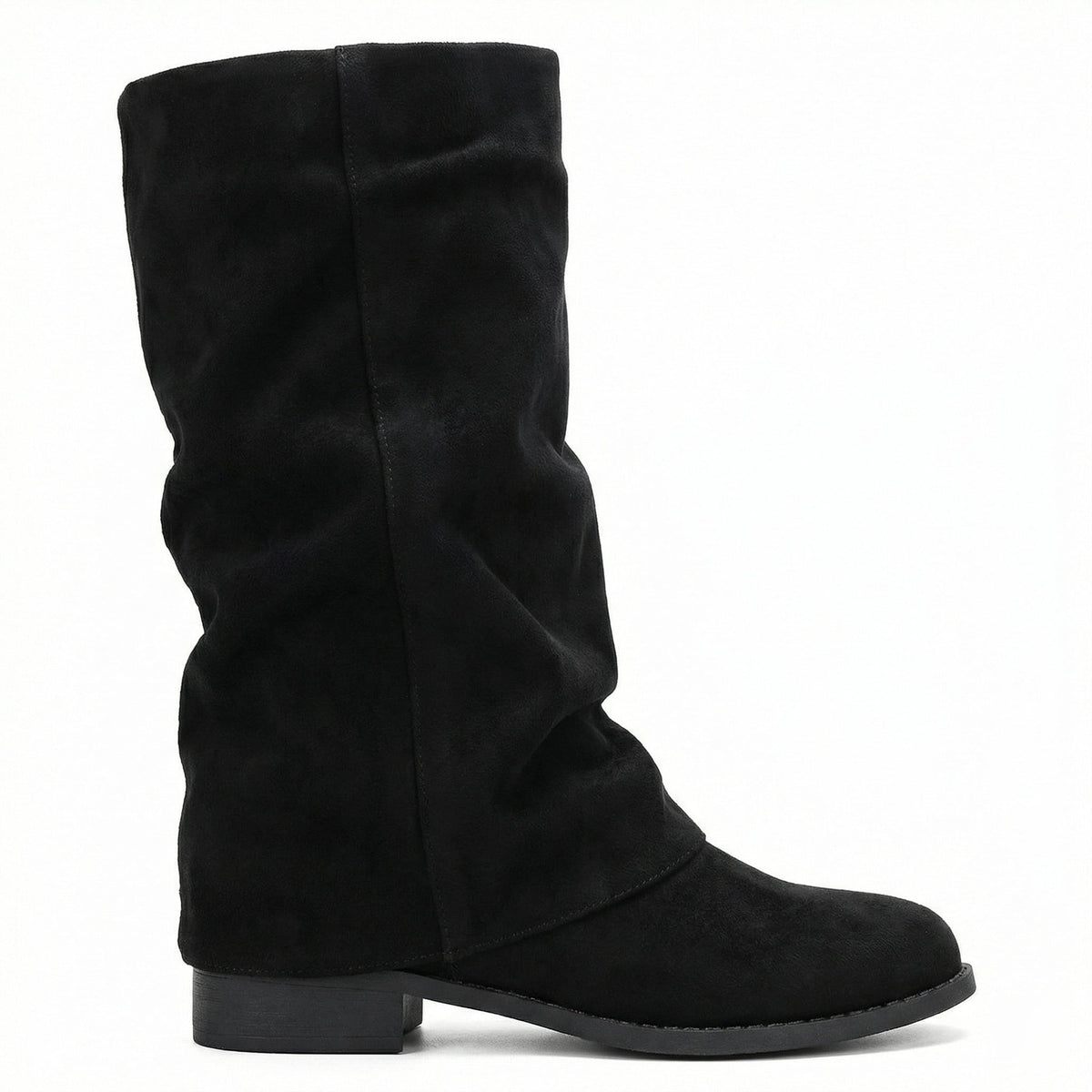 Calf Length Flat Boots