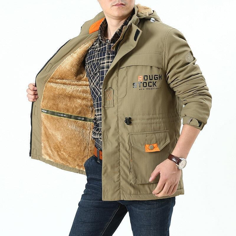 Veste à capuche en tissu borg