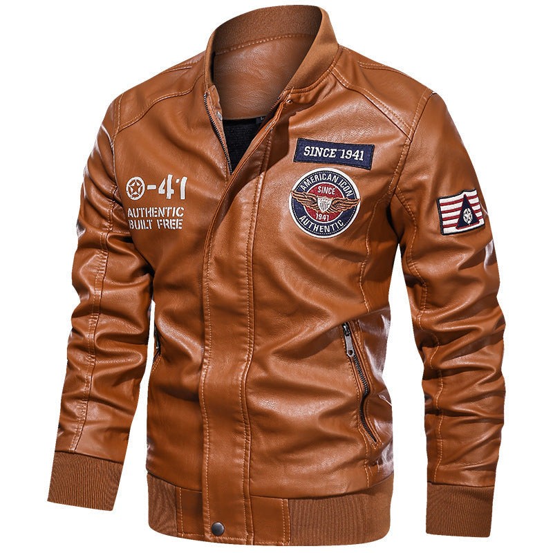 Blouson aviateur en similicuir