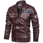 Chaqueta bomber de cuero sintético