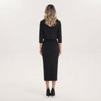 Two Piece Midi Skirt Set Cowl Neck