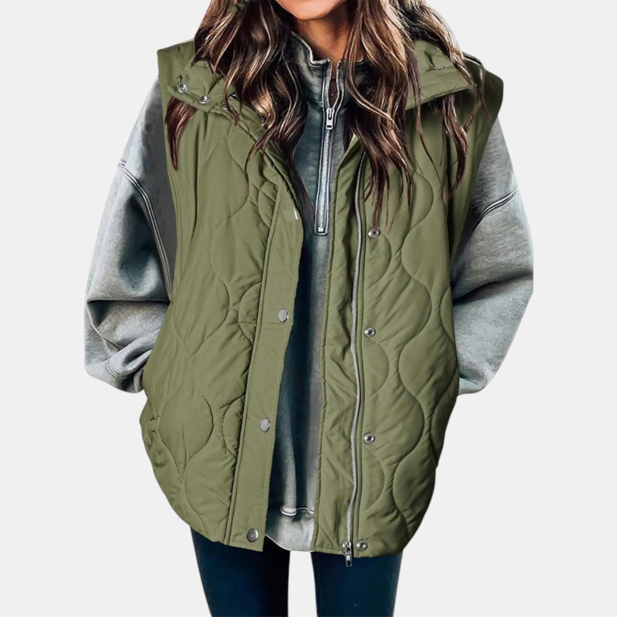 Gilet à capuche