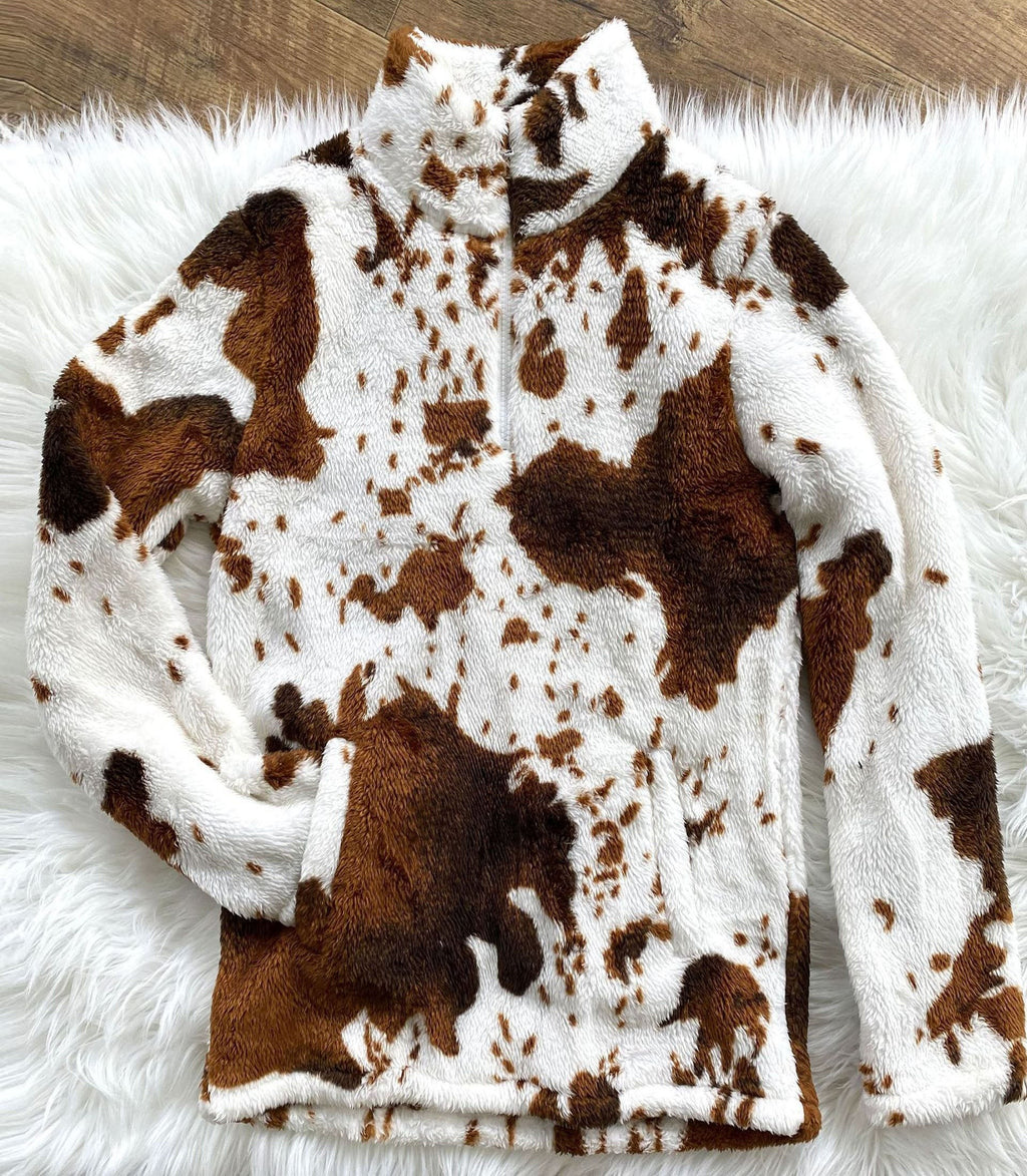 Sherpa Quarter Zip Sweatshirt Oversized