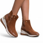 Bottes à talons compensés