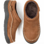 Sherpa Lined Moccasin Slippers Slip On