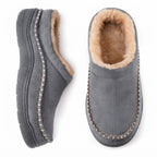 Sherpa Lined Moccasin Slippers Slip On