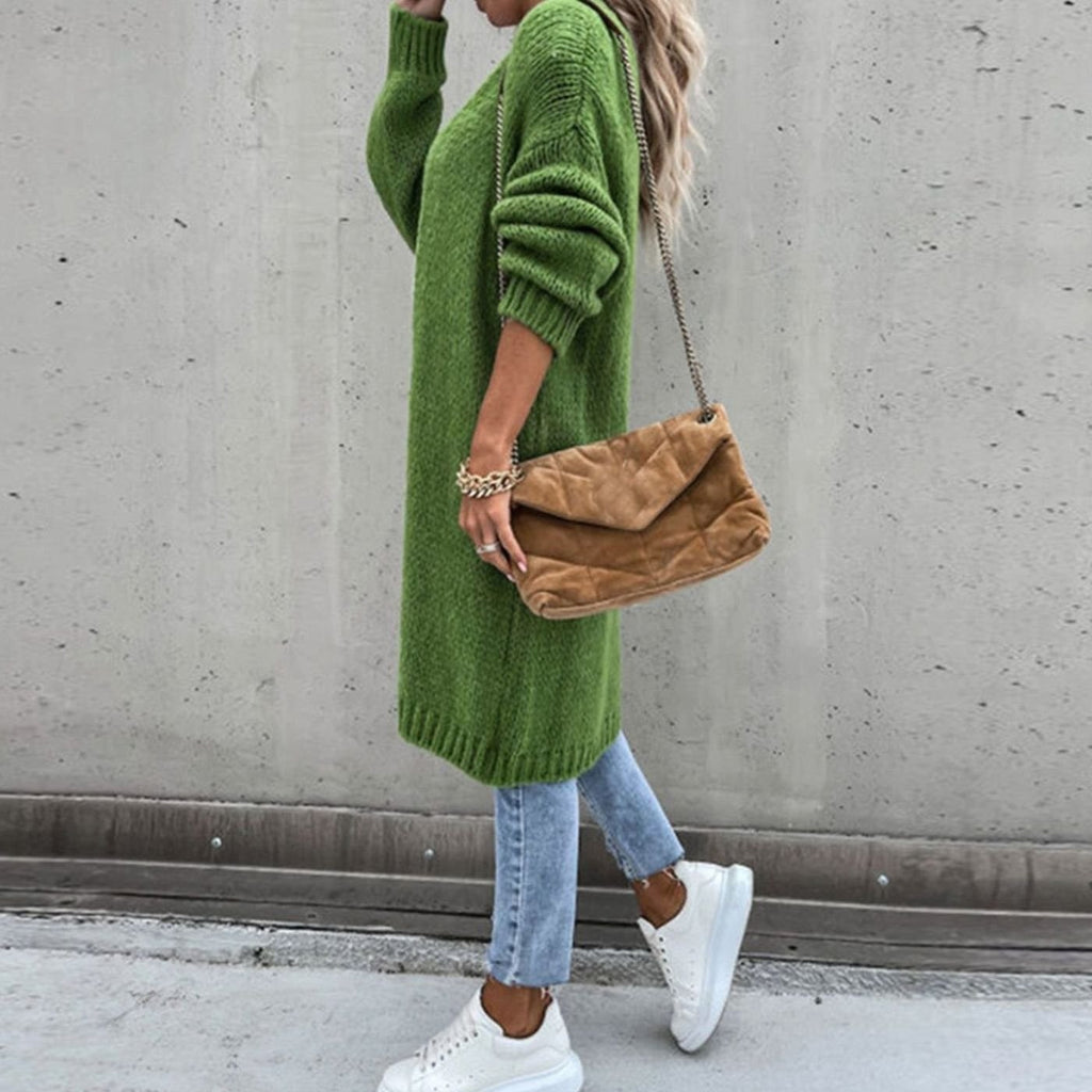 Cardigan long Oversized en maille, devant ouvert