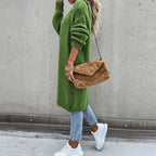Cardigan long Oversized en maille, devant ouvert