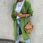 Cardigan long Oversized en maille, devant ouvert