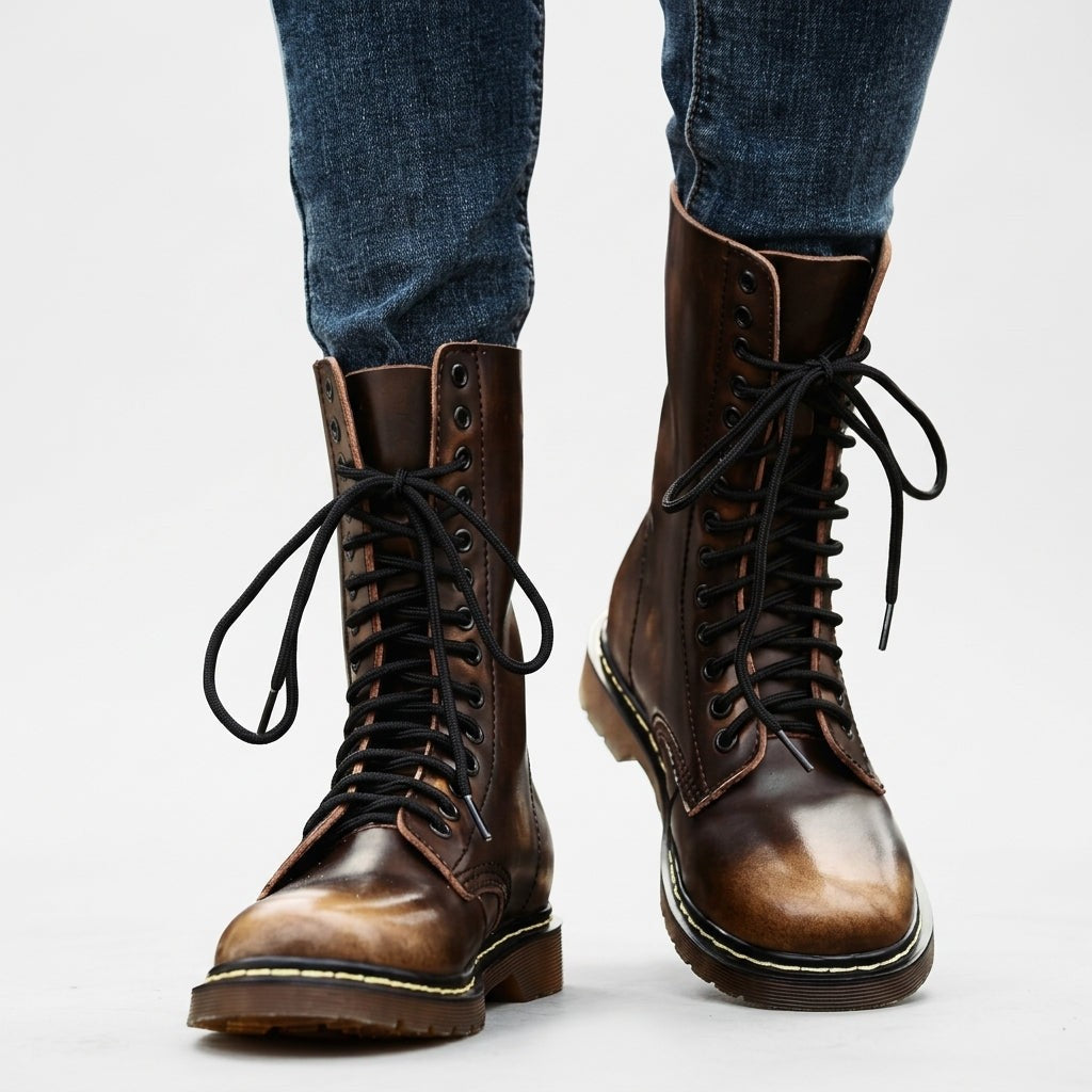 Long Lace-Up Boots