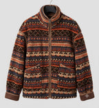 Chaqueta extragrande de tejido borg