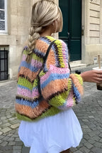Cropped Chunky Knit Cardigan