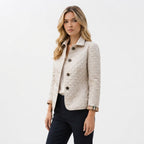 Diamond Quilted Jacket Slim Fit Button Front