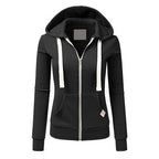 Zip Up Hoodie Jacket Front Pocket