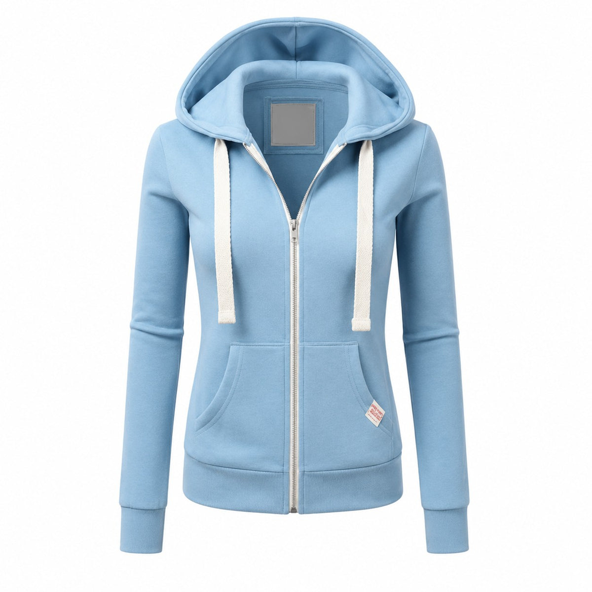 Zip Up Hoodie Jacket Front Pocket