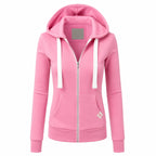 Zip Up Hoodie Jacket Front Pocket