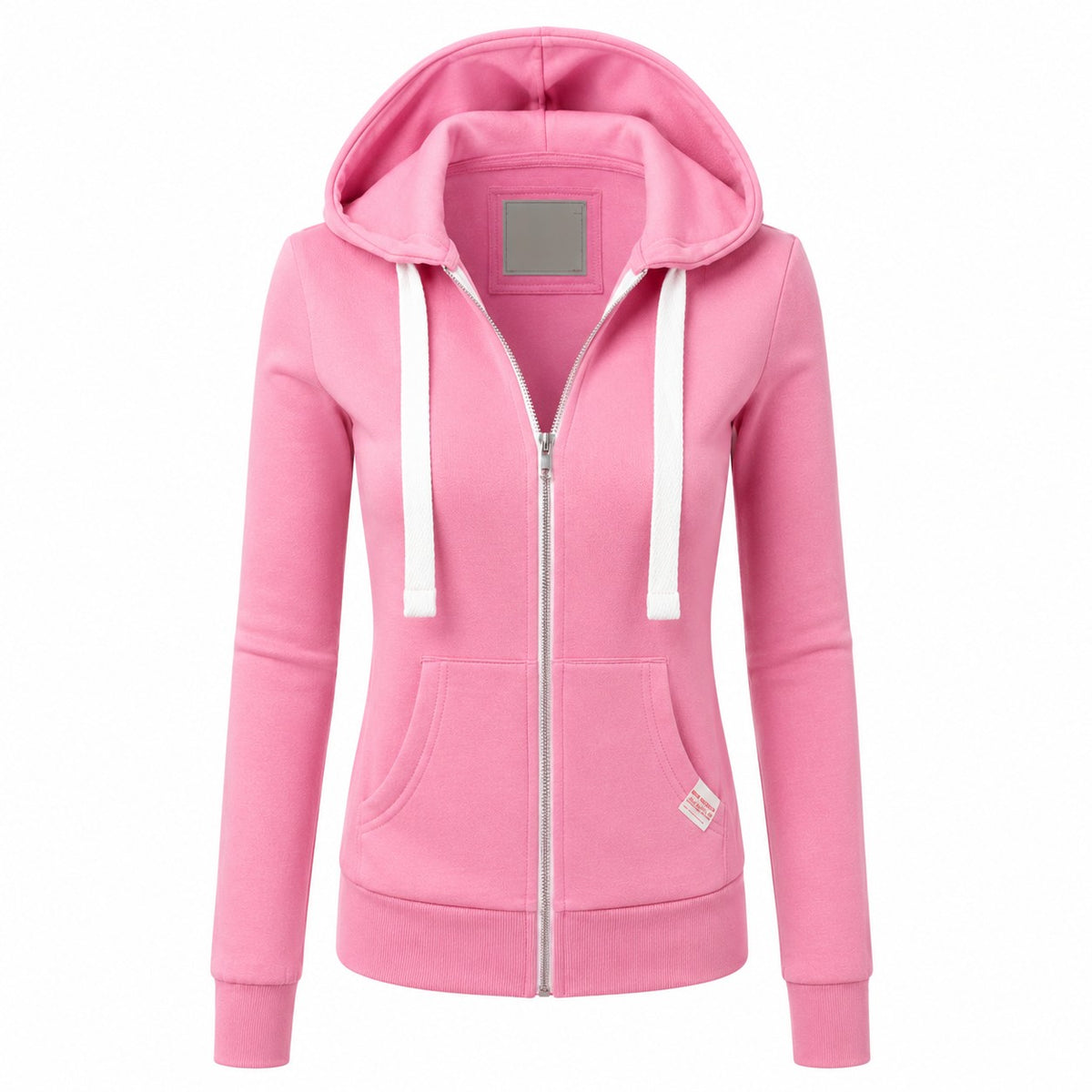 Zip Up Hoodie Jacket Front Pocket