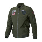 Bomber militaire détail badge col montant