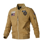 Bomber militaire détail badge col montant