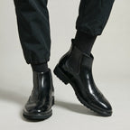 Wingtip Brogue Chelsea Boots Elasticated Side