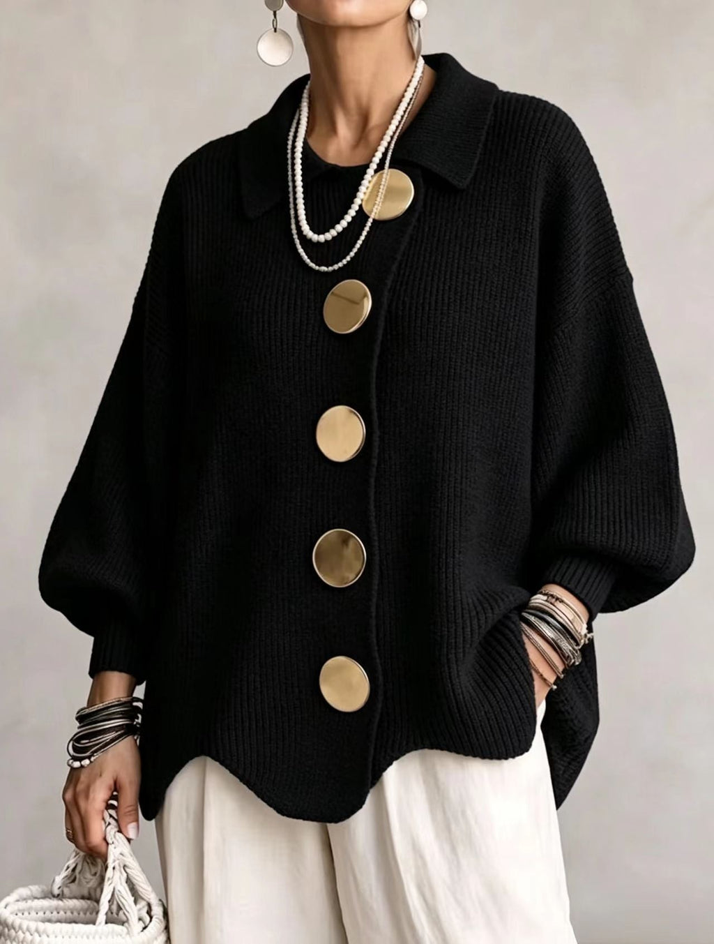 Oversized Knit Cardigan
