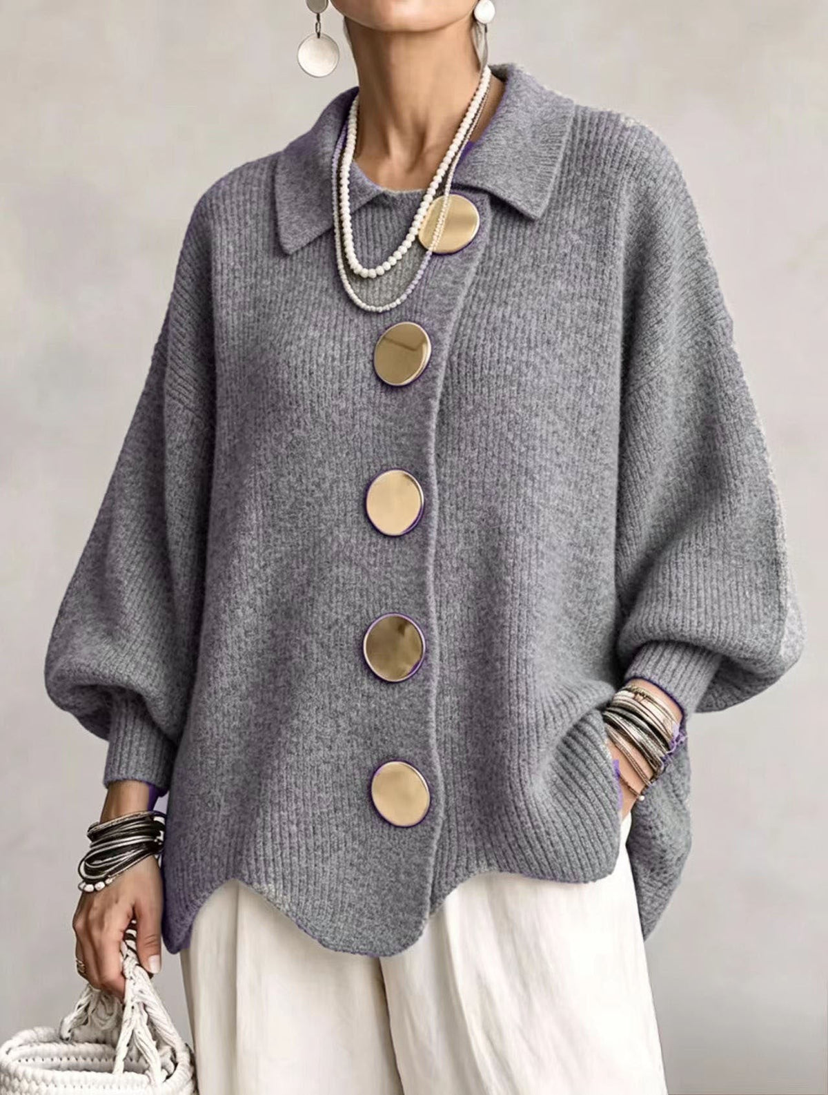 Oversized Knit Cardigan