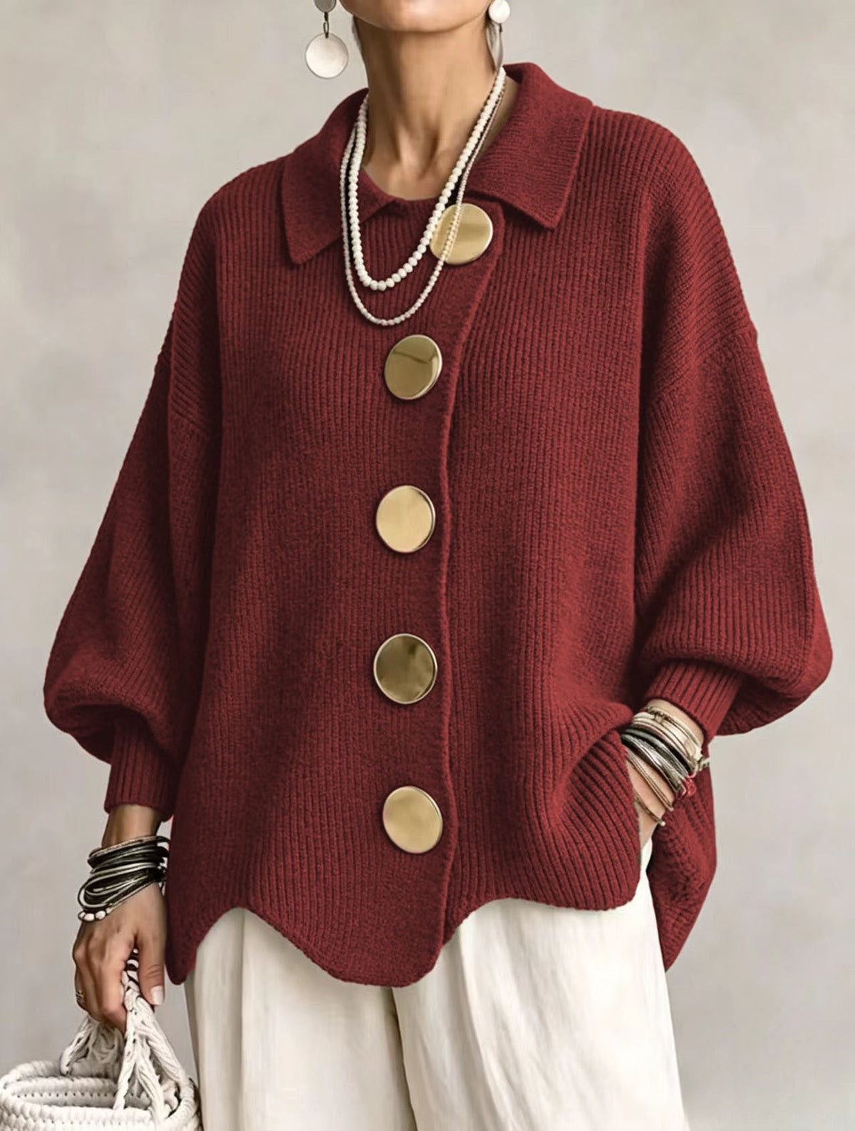 Oversized Knit Cardigan