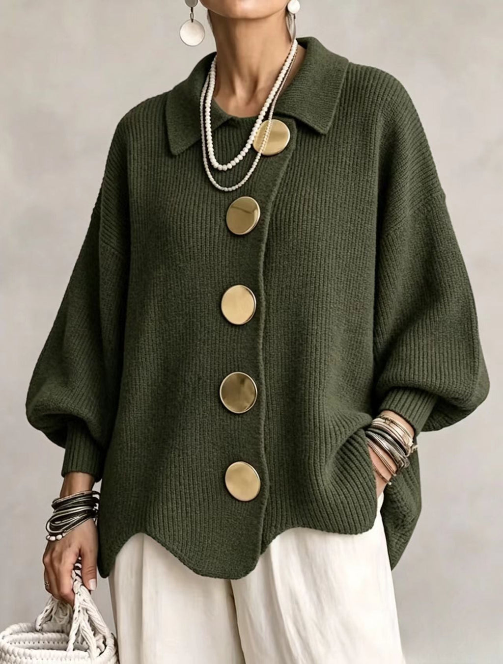 Oversized Knit Cardigan