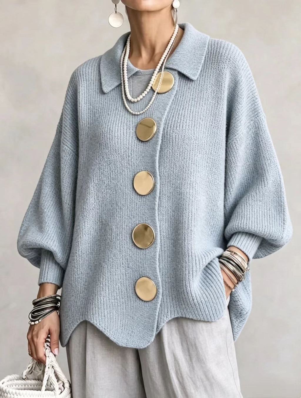 Oversized Knit Cardigan